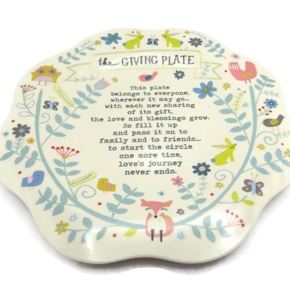 COPY - The Giving Plate Plate/ Melamine/ Natural Life/ Pot Luck - Picture 1 of 4